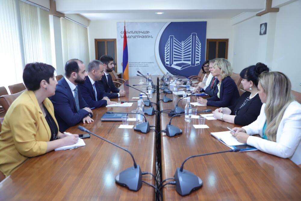 ՀՀ էկոնոմիկայի նախարարն ընդունել է Համաշխարհային բանկի Հայաստանի գրասենյակի տնօրենին