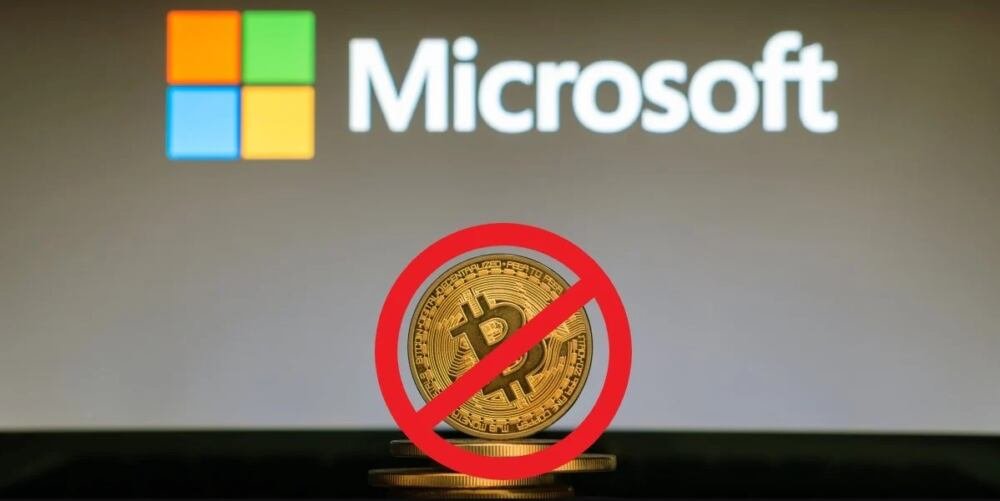 Microsoft bans crypto mining from its online services