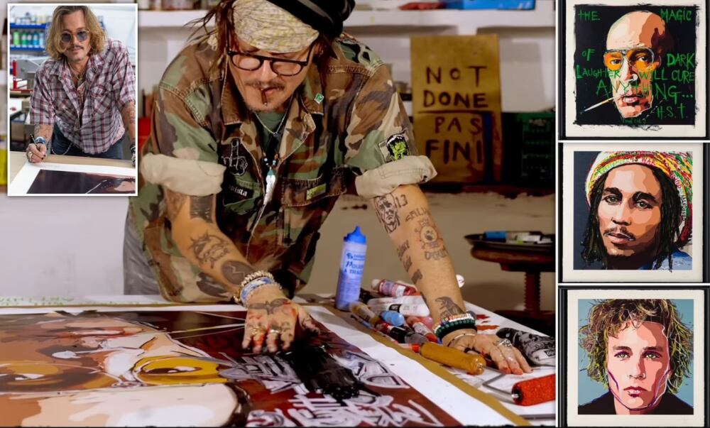 Ջոնի Դեփն իր նկարները վաճառել է մի քանի միլիոն ֆունտ ստեռլինգով