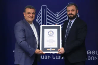 Դավիթ Երեմյանը Հայաստանին է նվիրել  Գինեսի համաշխարհային ռեկորդը հավաստող վկայական