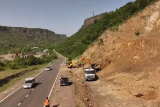 Ավարտվել է շուրջ 300 մետր փլուզված ճանապարհահատվածի ժամանակավոր վերականգնումը