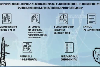 Էներգետիկայի և էներգասպառման բնագավառում ստուգվել է 76 օբյեկտ. առանց խախտումների շահագործվել է միայն 1-ը