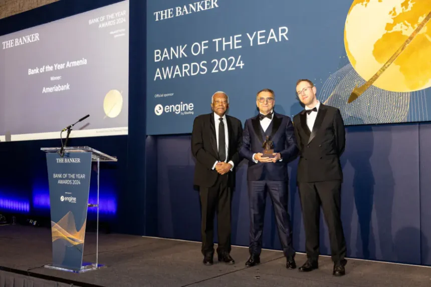 Ameriabank named the Bank of the Year 2024 in Armenia by The Banker Magazine