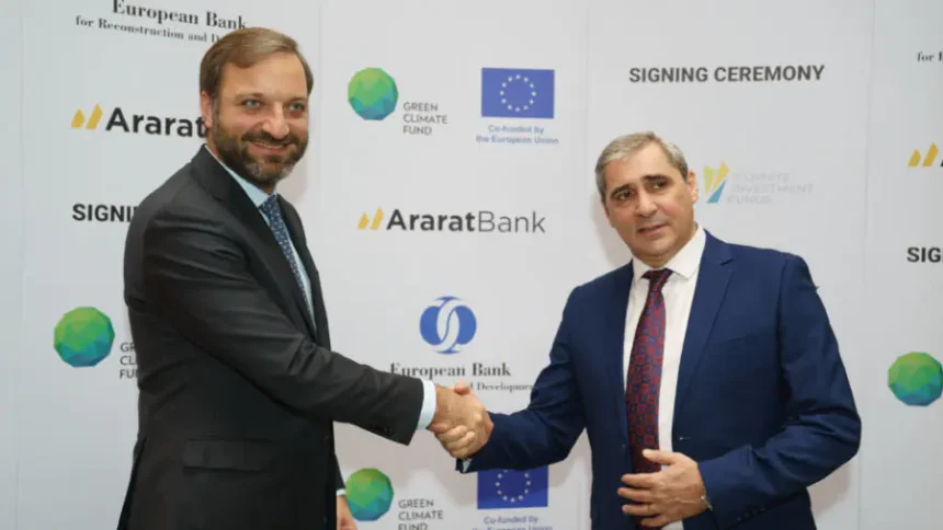 EBRD and AraratBank Join Forces to Promote Green Economy and Competitiveness in Armenia