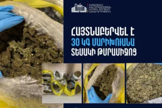 Կանխվել է շուրջ 450 միլիոն դրամի թմրամիջոցը Հայաստանում իրացնելու փորձը