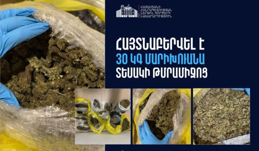 Կանխվել է շուրջ 450 միլիոն դրամի թմրամիջոցը Հայաստանում իրացնելու փորձը