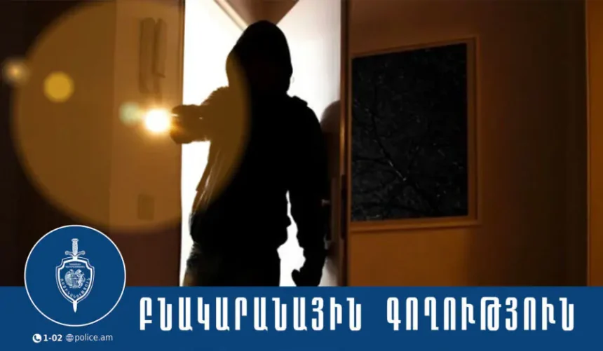 Բնակարանային գողություն արած երիտասարդը կալանավորվել է