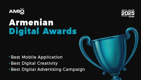 Ամիօ բանկը՝ Armenian Digital Awards-ի մրցանակակիր